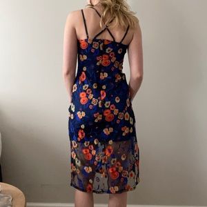 BCBGeneration midi embroidered dress